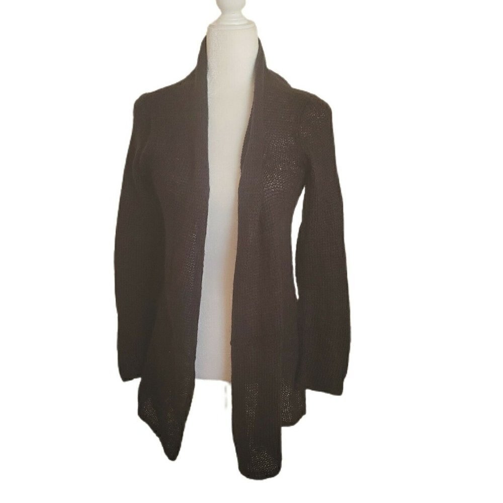 Wooden Ships Mohair Blend Black Cardigan Sweater Size Small/Medium